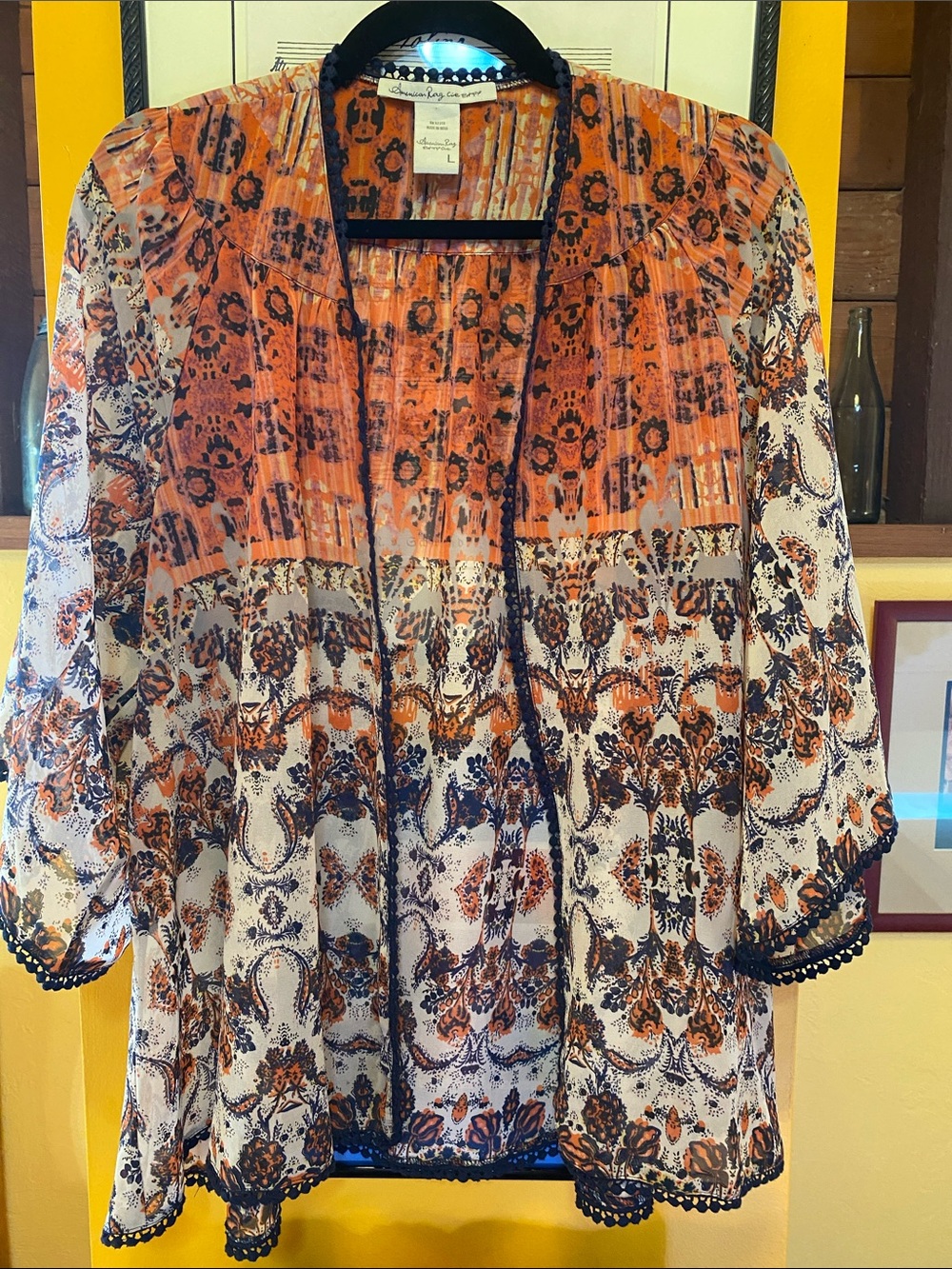 American Rag Cie Abstract Kimono
